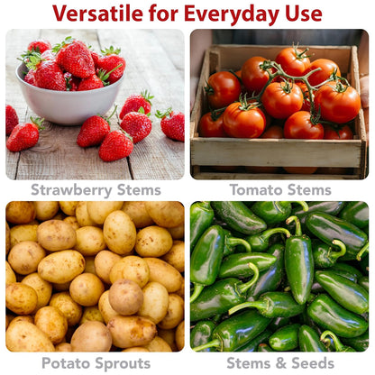 Joie Strawberry Huller, Remove Stems with Precision and Ease, Ergonomic Handle, Efficient Kitchen Gadget, Stainless Steel, BPA-Free, Dishwasher Safe