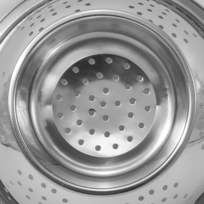 ExcelSteel Colander Set Stainless Steel | Nesting Design | Mirror Polished | Oversized Handles | 1-4 Quart, Set of 3