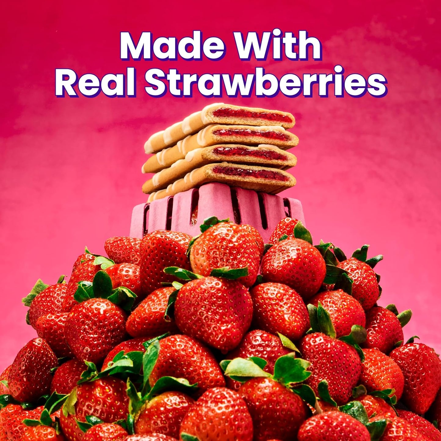 Magic Spoon High Protein Pastries, Strawberry & Cinnamon – 11g Protein, 6g Fiber, 5g Net Carbs, 3g Sugar – Gluten Free, Grain Free, Keto Friendly Protein Snacks – 2 Boxes (8 Pastries Total)