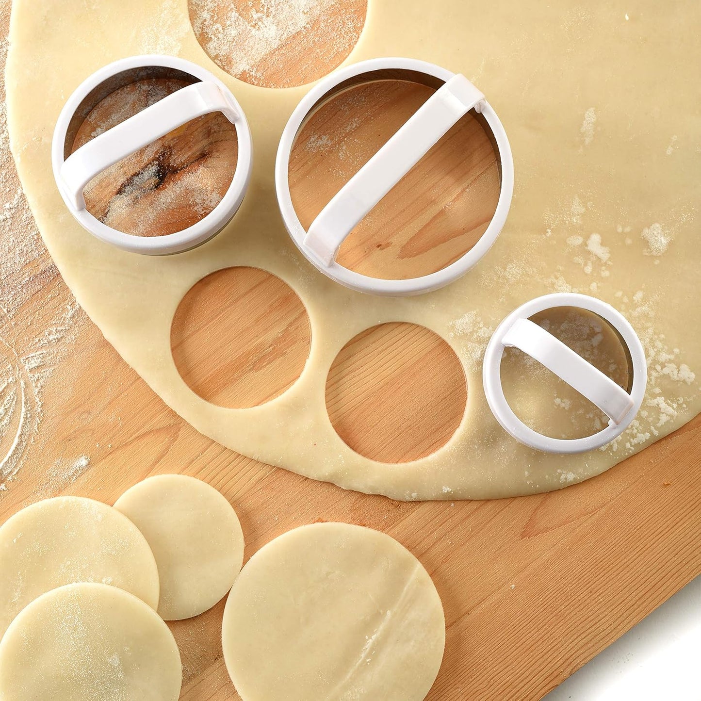 Norpro Biscuit/Cookie Cutters, Set of 3, As Shown