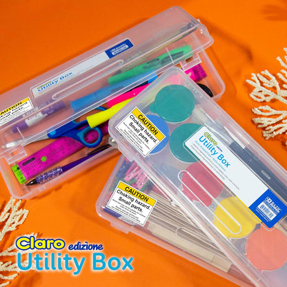 BAZIC PRODUCTS Clear Utility Box, Ruler Length, 1 Count, Polypropylene