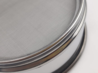 LABALPHA 70 Mesh Lab Sieves, Test Sieve #70 Mesh, 4'' Diameter, 304 Stainless Steel Wire Cloth (0.22mm)