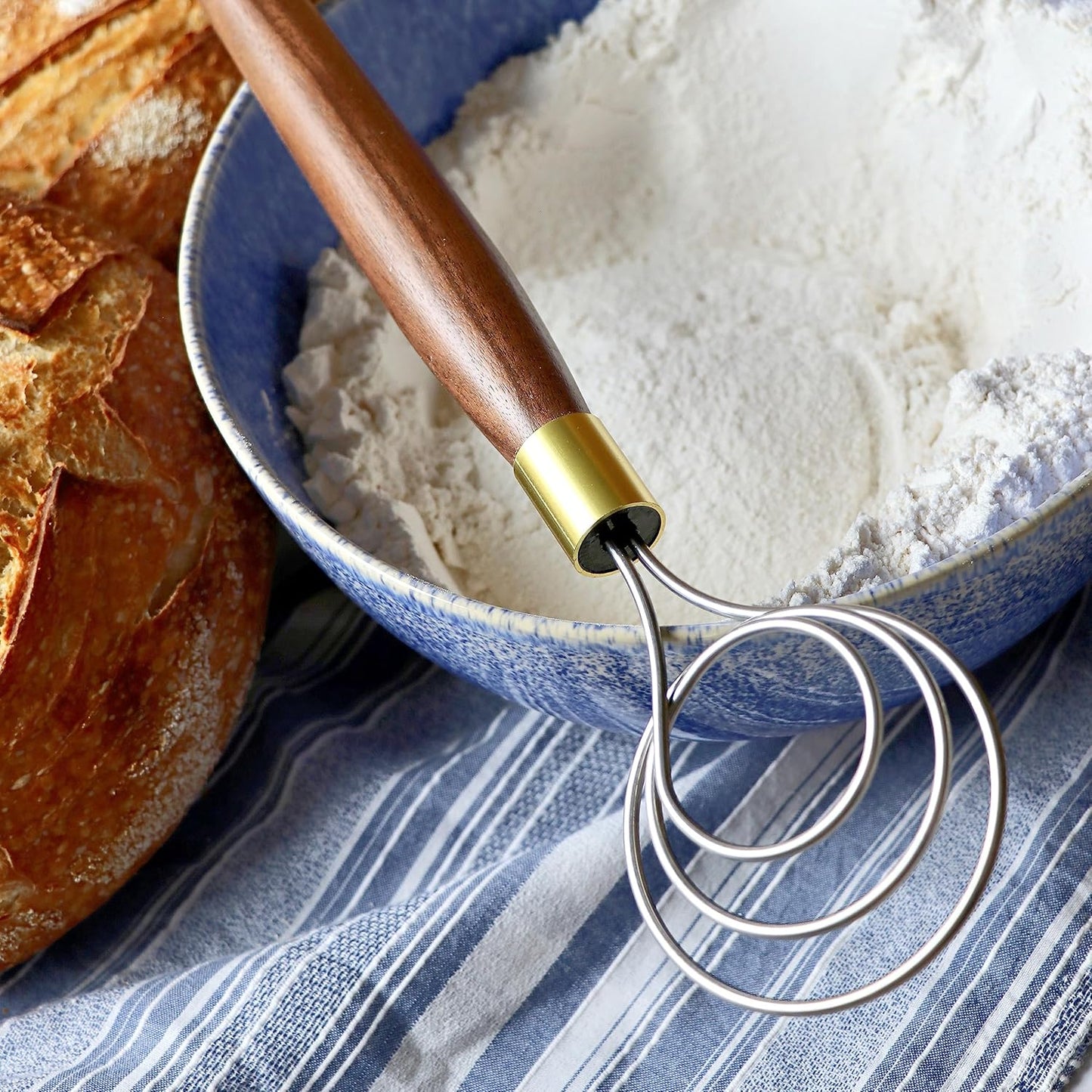 Black Walnut Dough Whisk