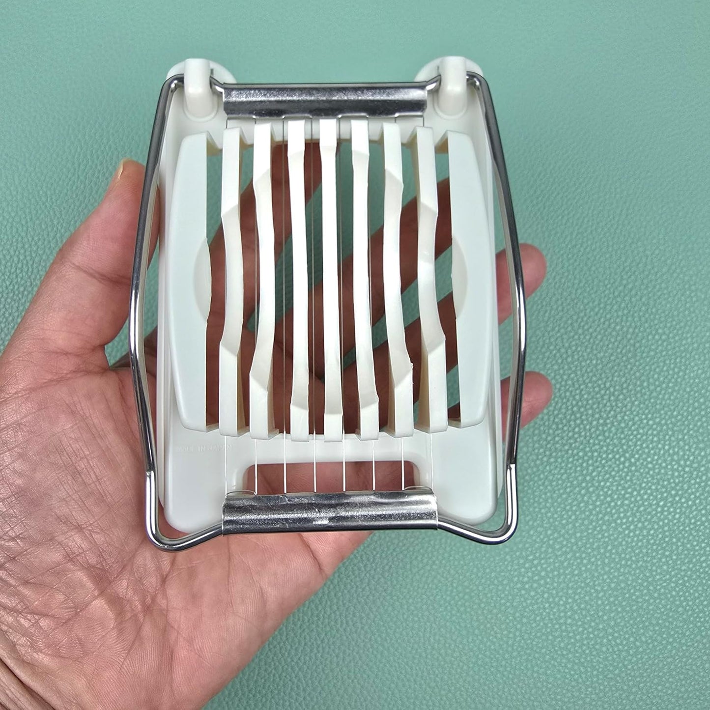 Japanese Egg Slicer Stainless Steel Wire Cutter – Hard-Boiled Egg, Tomato, and Fruit Slicer, Compact BPA-Free Kitchen Tool, Made in Japan Food Prep Utensil