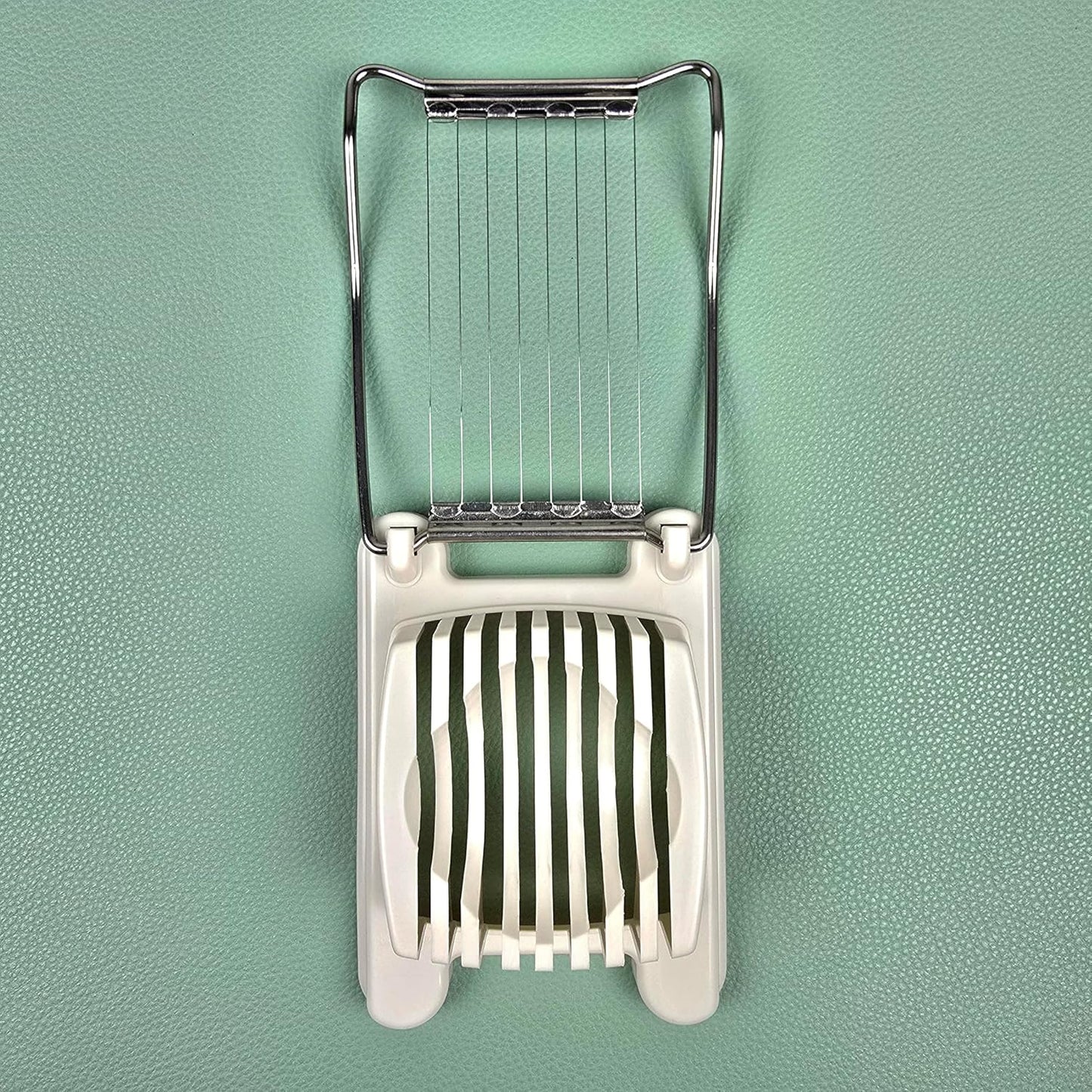 Japanese Egg Slicer Stainless Steel Wire Cutter – Hard-Boiled Egg, Tomato, and Fruit Slicer, Compact BPA-Free Kitchen Tool, Made in Japan Food Prep Utensil