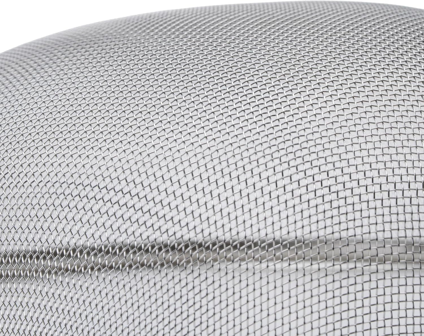 Winco Strainer with Single Fine Mesh, 8-Inch Diameter, Medium, Stainless Steel, Tan,Silver