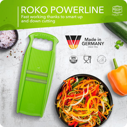 BORNER Roko PowerLine | Vegetable Grater Börner - Quality Made in Germany, Color:Orange