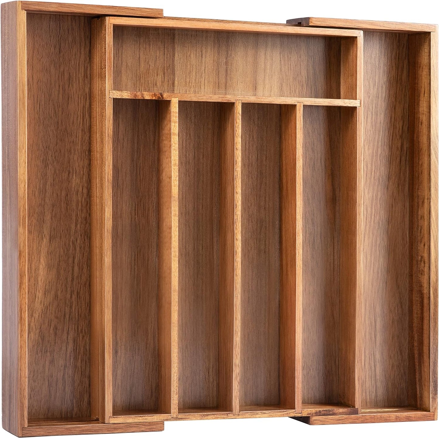 Bellsal Silverware Organizer Kitchen Drawer Organizer Expandable Bamboo Utensil Holder Cutlery Tray for Kitchen Utensil and Flatware Bedroom Office