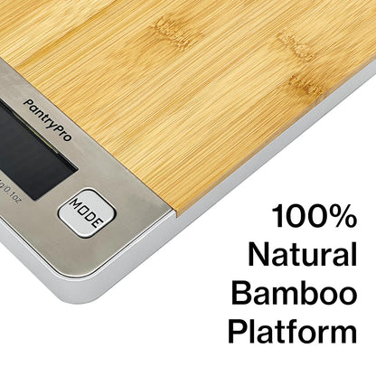 Stainless Steel Digital Kitchen Scale w. Bowl - for Food Coffee Lab - LCD Display gram Ounces lb:oz lb ml - 12 LBS/5.5 KG Capacity - Battery Included - Gold by The Display Guys