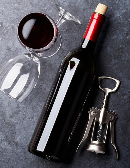 IMUSA USA Winged Corkscrew for Wine and Beer Bottles