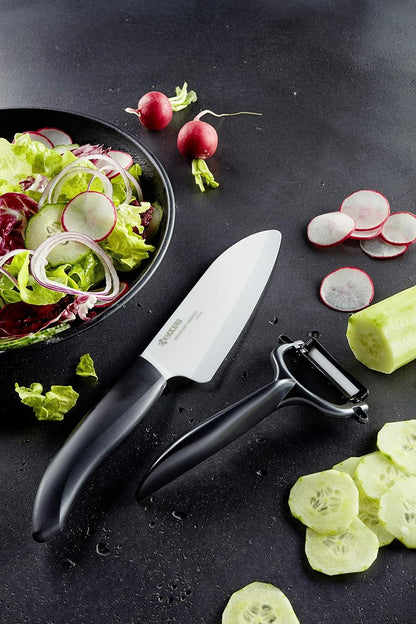 Kyocera Advanced Ceramic Horizontal Y Peeler, Black -