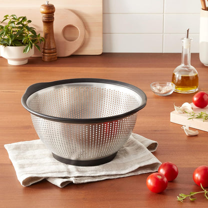 KitchenAid Stainless Steel Colander, 5 Quart, Black
