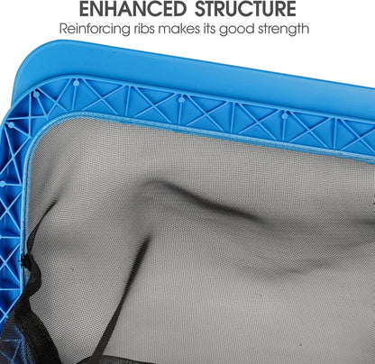 TidyMister Hot Tub Skimmer Spa Net with 12'' Aluminum Pole Ultra Fine Mesh Net Handy Leaf Skimmer for Small Above Ground Pools Pick Up Fine Debris Lightweight Net