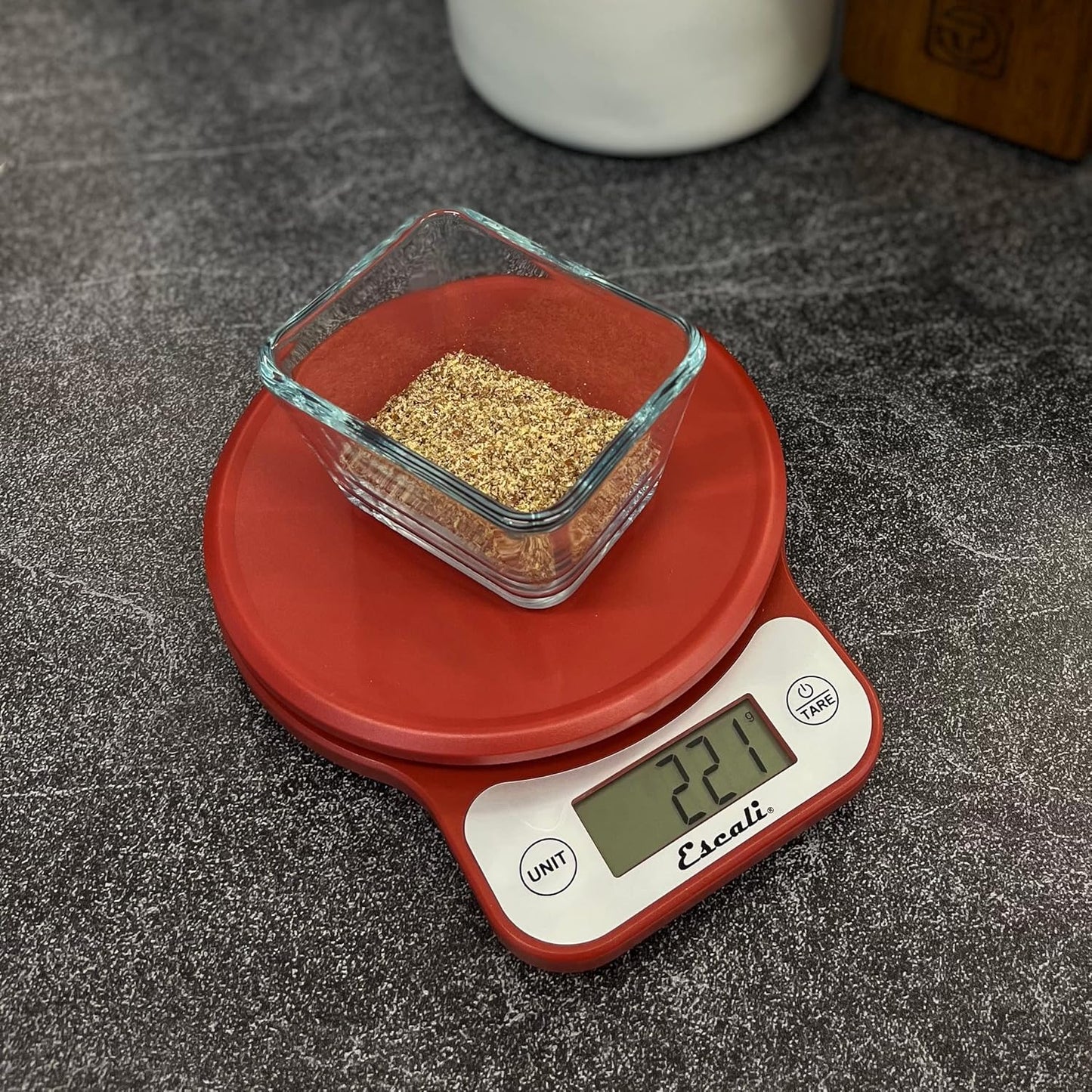 Escali Telero Digital Food Scale, High Precision Kitchen Scale for Cooking, Baking, Portion Control, Meal Prep, Weigh in Grams and Ounces, 11 lb Capacity, Blue (T136)