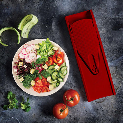 BORNER V Mandoline Slicer Kitchen V1 ClassicLine Starter Set | Vegetable Grater Börner - Quality Made in Germany, Color:Orange