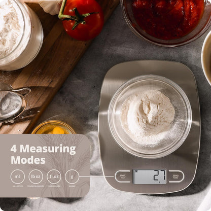 Greater Goods Food Scale – Digital Kitchen Scale, 1g Precision, Easy-Tare & Quick Conversion, Slim Compact Design, Durable & Portable | Ideal for Cooking, Baking & Meal Prep