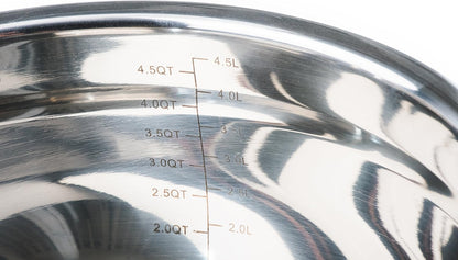 Stainless Steel Mixing Bowls with Lids and Non Slip Bases (Set of 5, Red)