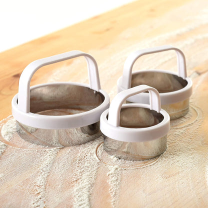 Norpro Biscuit/Cookie Cutters, Set of 3, As Shown