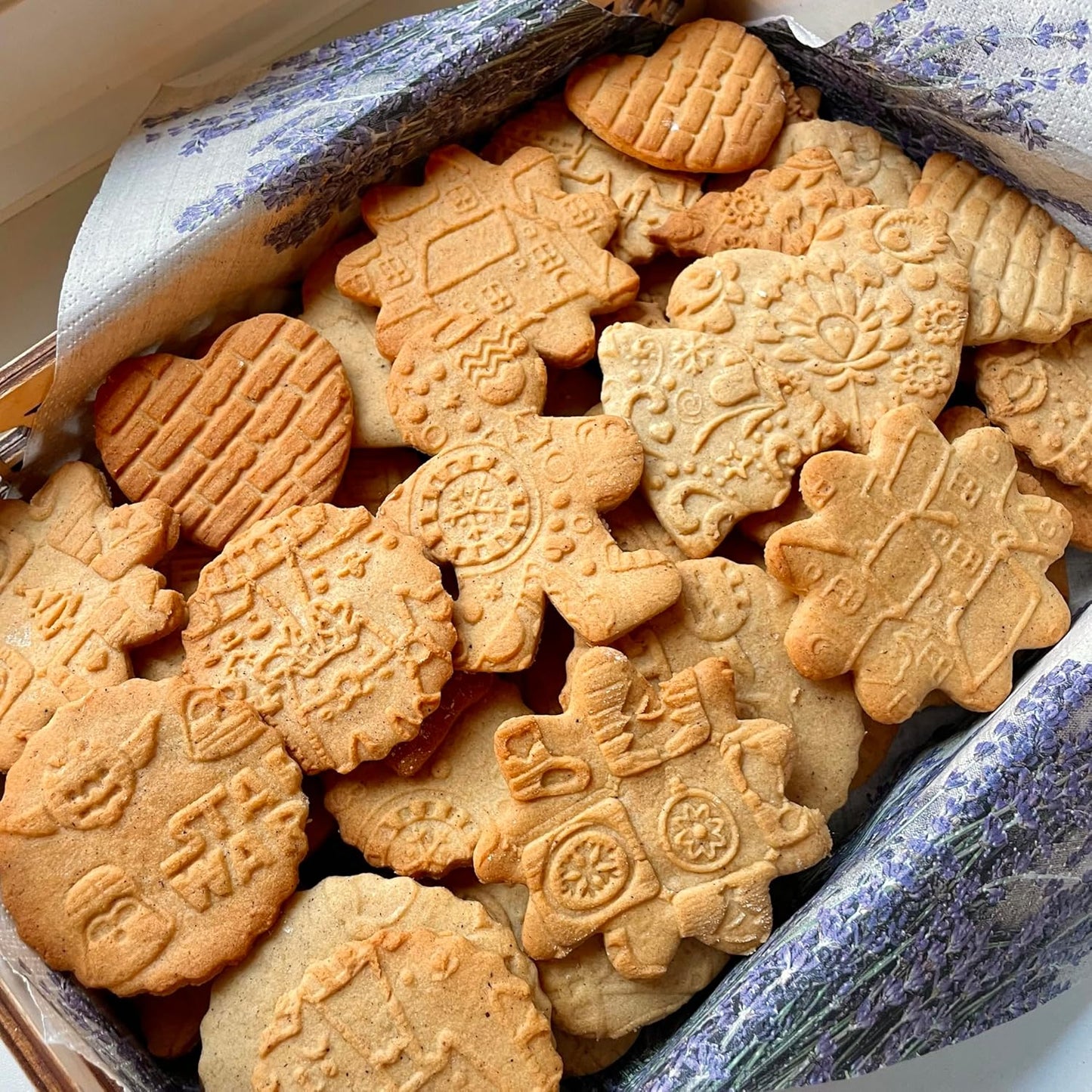 Embossing Rolling Pin SHELLS. Dough and Clay Roller for Embossed Cookies and Pottery. Cookie and Ceramic Stamp. Backing Gifts for Women by Algis Crafts