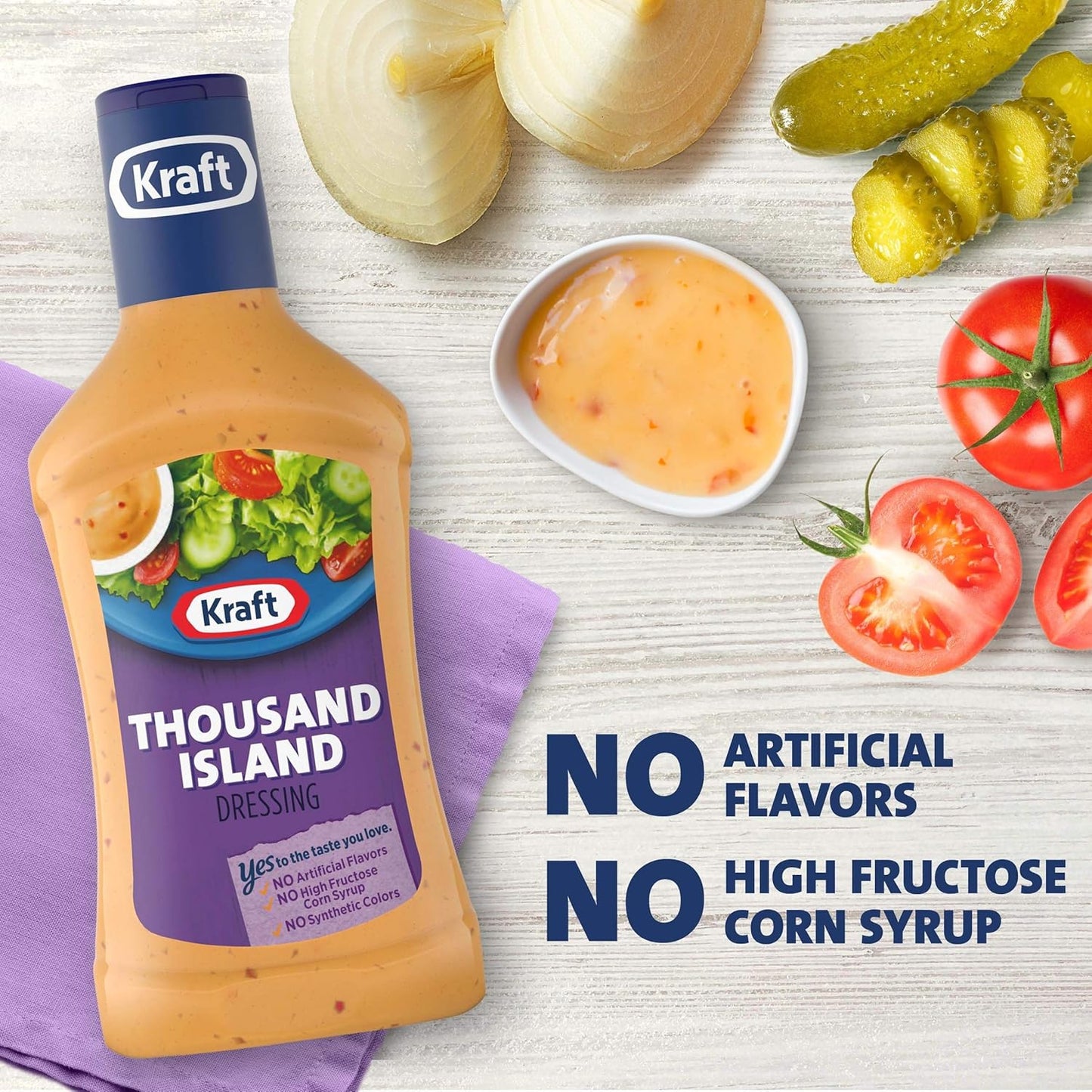 Kraft Zesty Italian Dressing Family Size, 24 fl oz Bottle