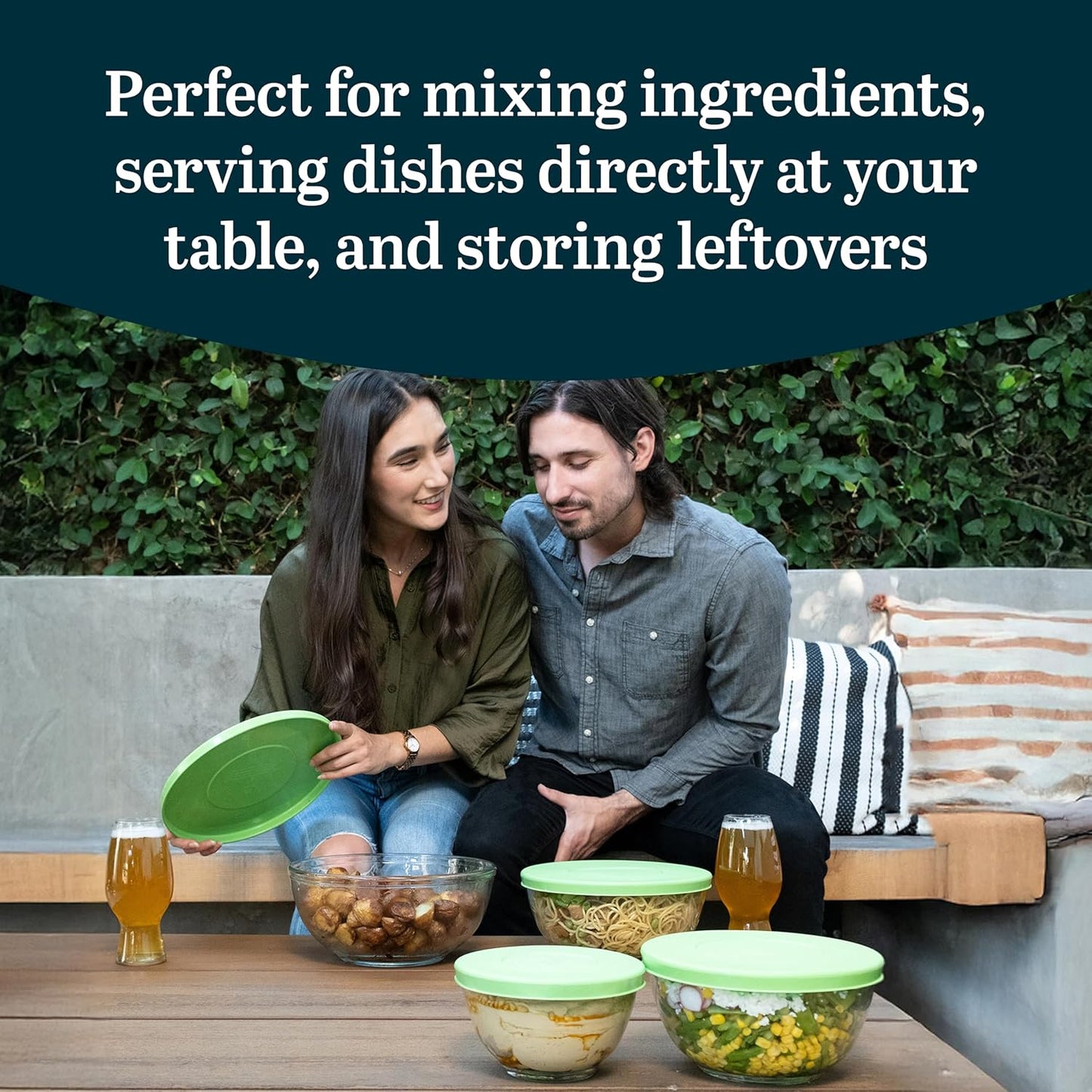 Libbey Small Glass Prep Bowls with Lids, Set of 8, 6.25 oz Small Bowls- Ideal for Leftovers, Meal Prep & Dips, Durable & Dishwasher Safe