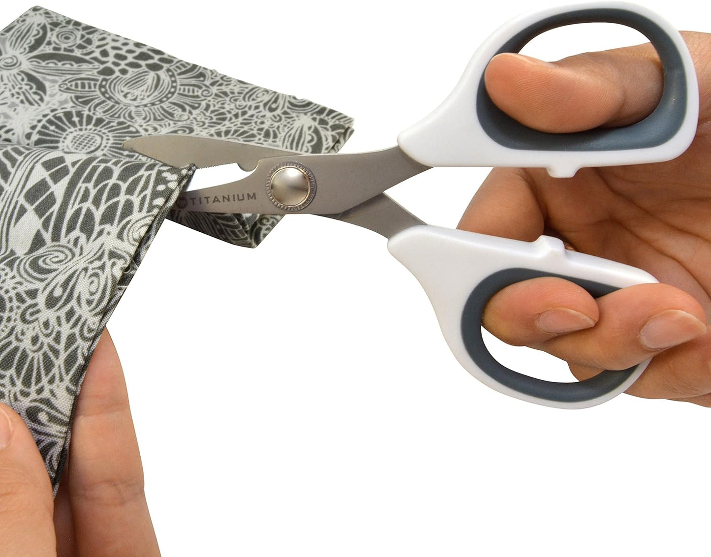 Westcott 5-Inch Micro-Tip Fabric Scissors with Titanium-Bonded Blades - Craft Scissors for Paper and Fabric, Sewing, and More