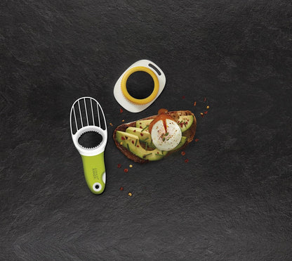 Joseph Joseph Breakfast Set with GoAvocado Avocado Slicer and Poach-Pro Egg Poacher