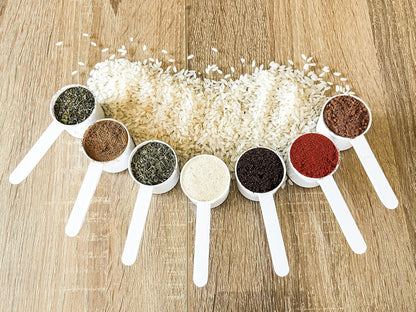 2 Tablespoon Scoop (30ml) – Coffee Scoop & Protein Scoop – Measuring Spoon 2 Tbsp, Long Handle Plastic Scoop, Accurate Measure for Coffee, Powder & Kitchen (5 Pack), White
