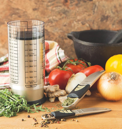 KitchenArt Baker’s Pro Adjust-A-Measure Set, 4-Piece, Satin