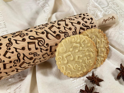 HEARTS EMBOSSING ROLLING PIN WOODEN ROLLING PIN for EMBOSSED COOKIES with LOVE HEARTS