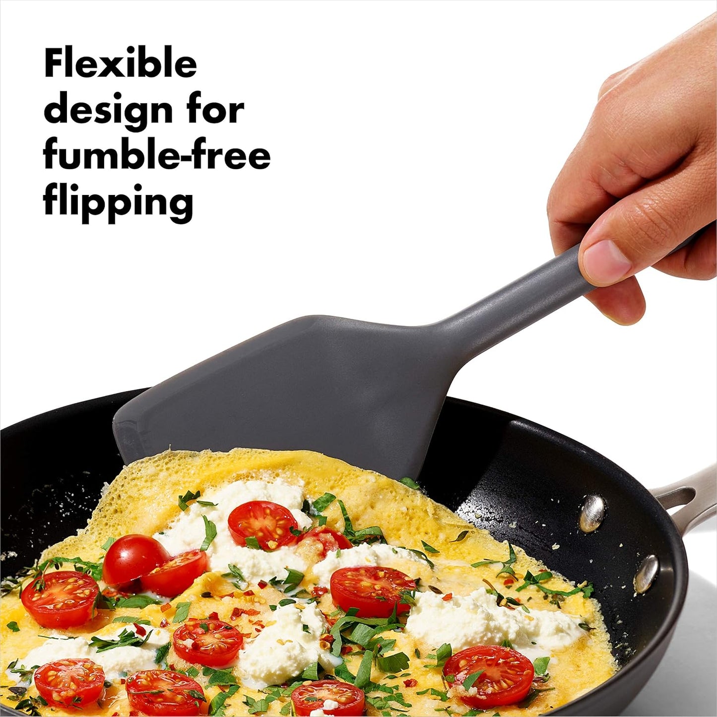 OXO Good Grips Silicone Everyday Ladle, 719812689807, Peppercorn, One Size