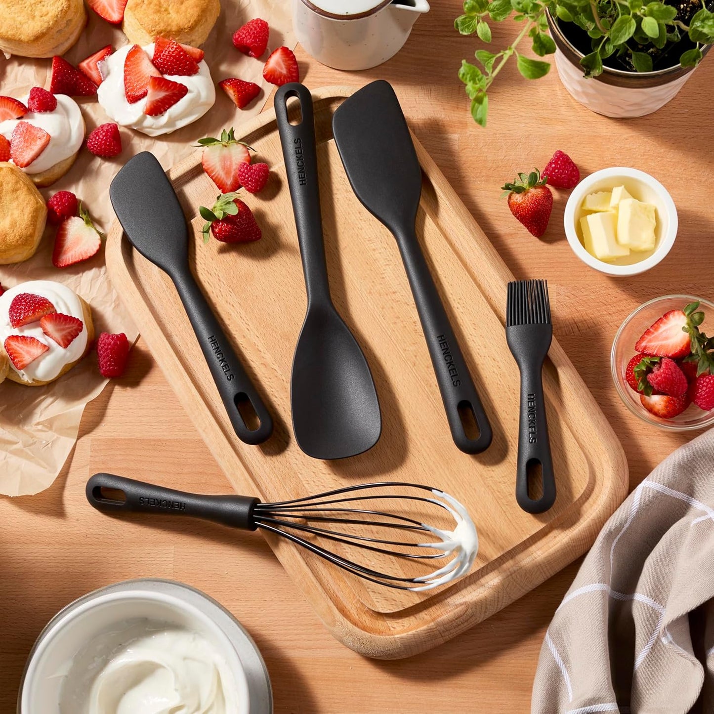 HENCKELS Silicone Onyx 4-pc Chef's Cooking Utensil Set