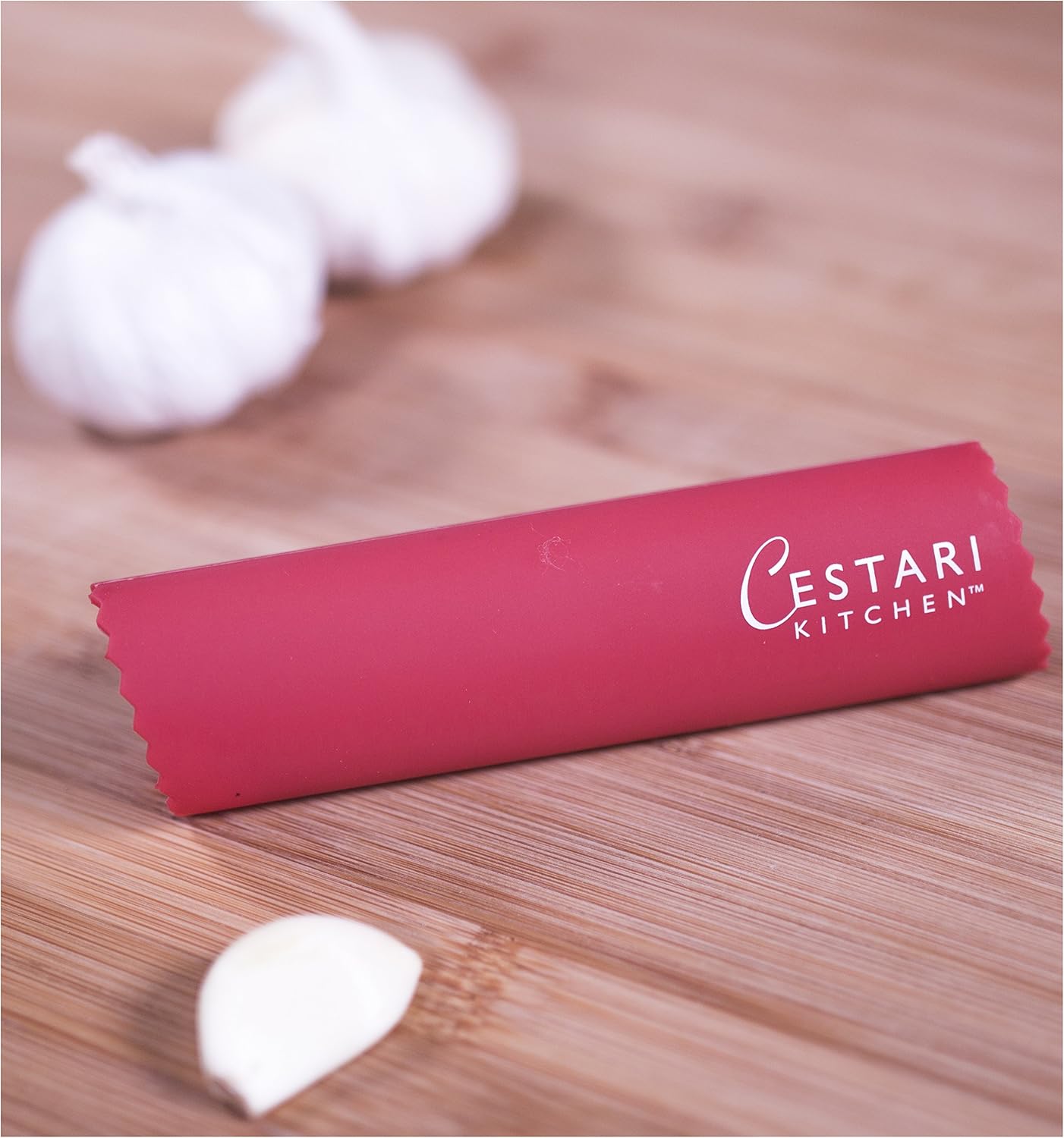 Cestari Kitchen Garlic Peeler Tube Roller – Silicone Garlic Skin Remover, Peels Multiple Cloves in Seconds, BPA-Free, Dishwasher Safe, Green