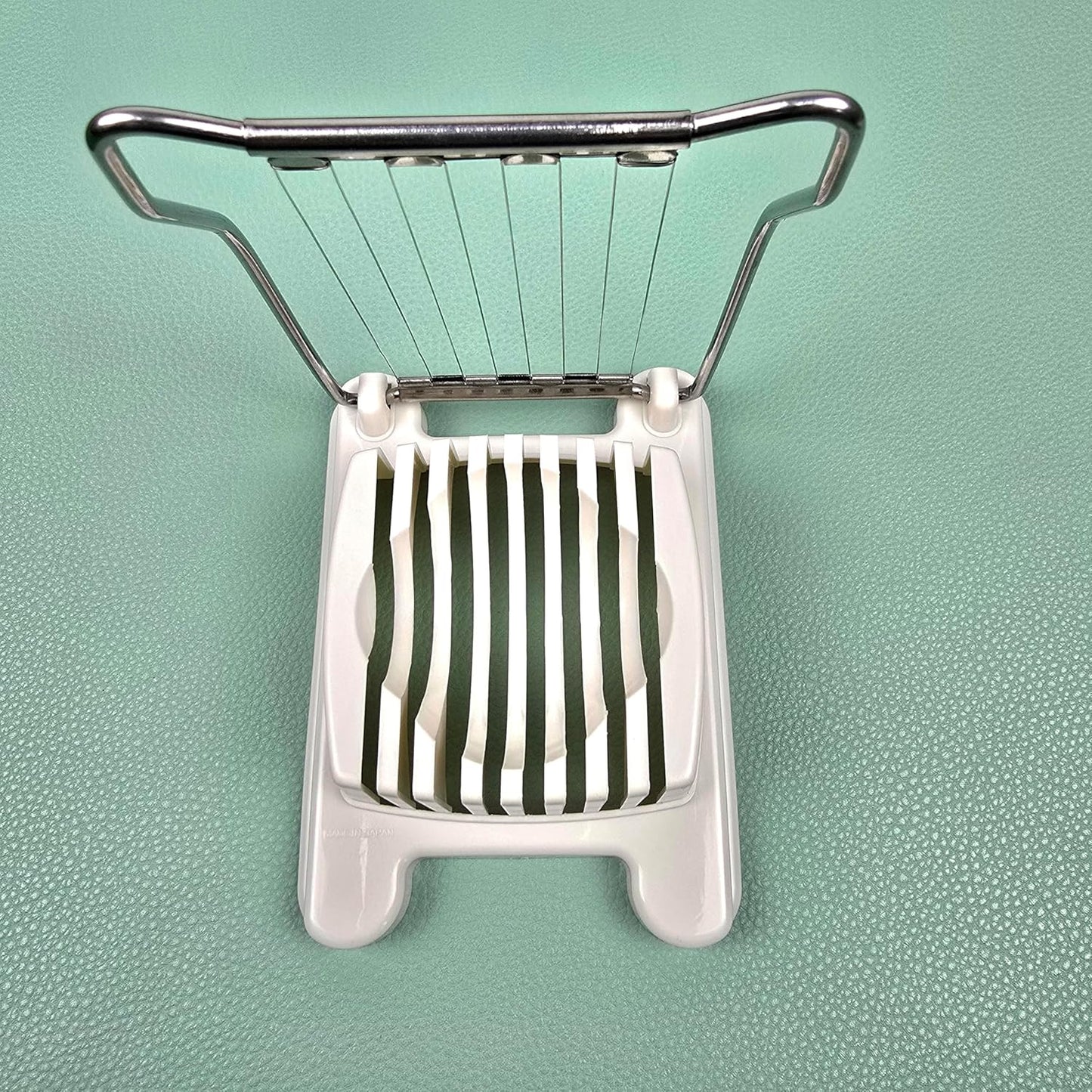 Japanese Egg Slicer Stainless Steel Wire Cutter – Hard-Boiled Egg, Tomato, and Fruit Slicer, Compact BPA-Free Kitchen Tool, Made in Japan Food Prep Utensil