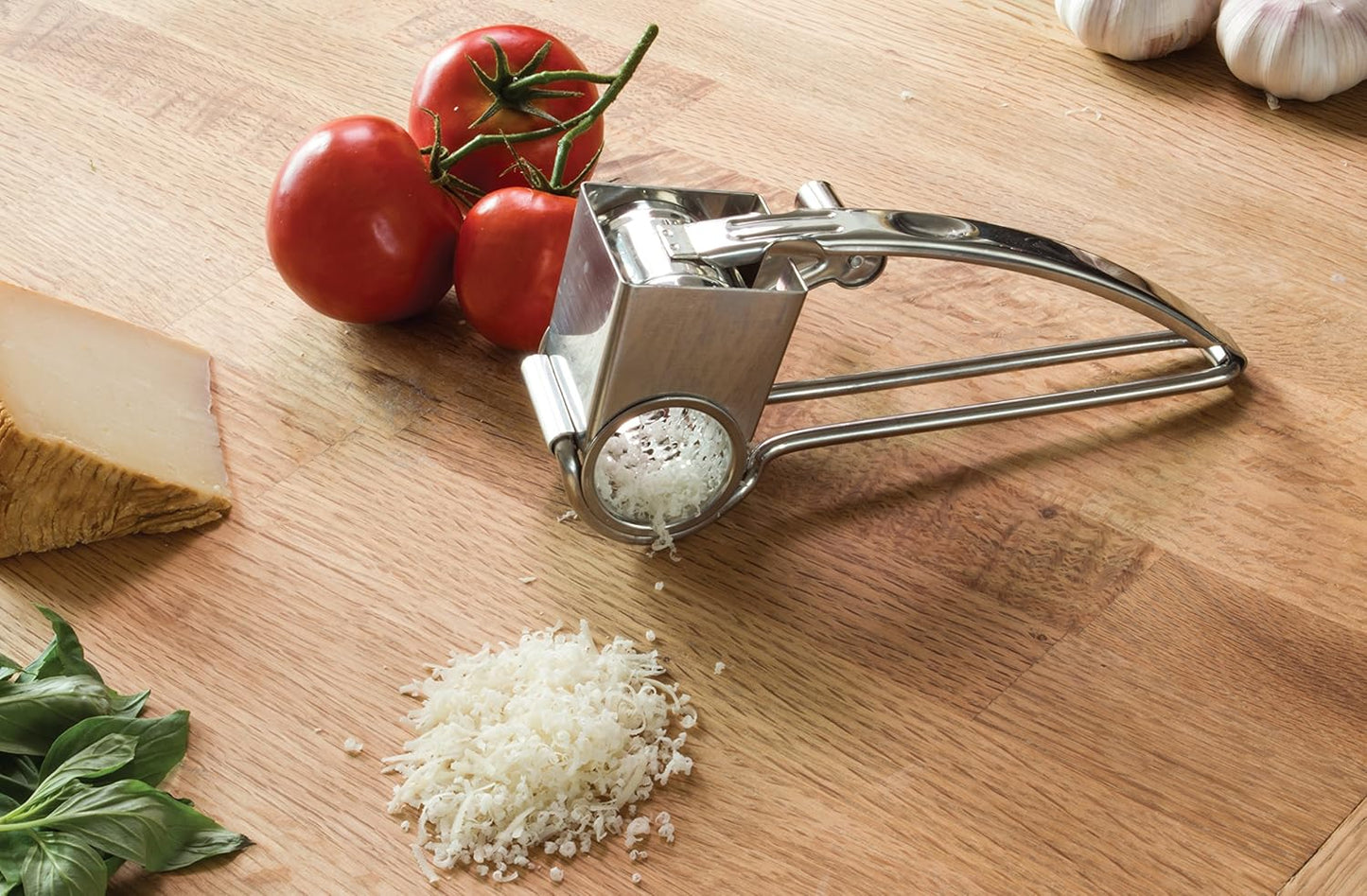 Fantes Rotary Cheese Grater, 18/8 Stainless Steel, The Italian Market Original since 1906﻿