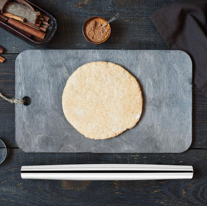 Fox Run Stainless Steel Rolling Pin With Handles, 18" x 2.6" x 2.8"