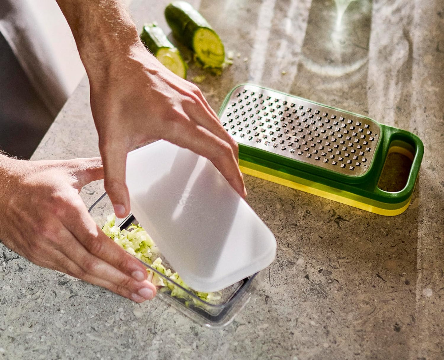Joseph Joseph Multi-Prep Mini, 3-in-1 Compact space saving Vegetable Chopper & Dicer, Egg Slicer, 3 Stainless Steel Wire cutters