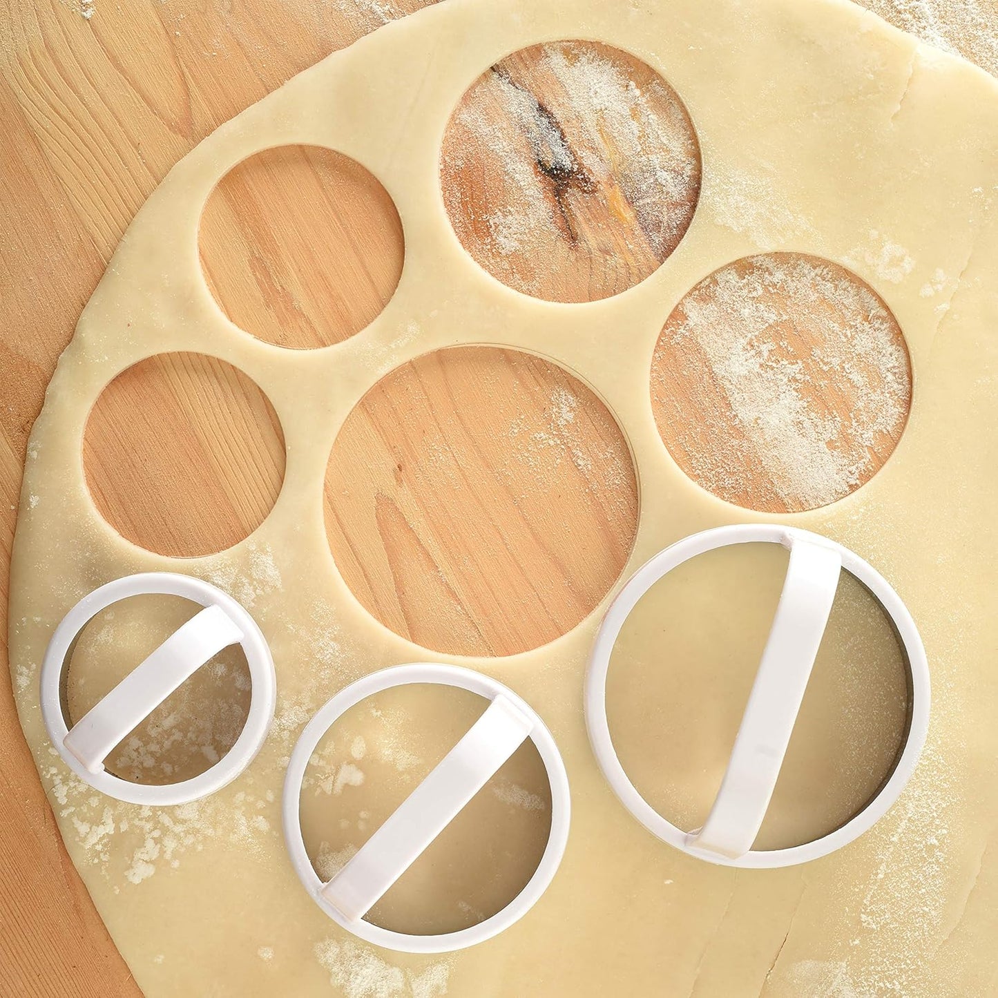 Norpro Biscuit/Cookie Cutters, Set of 3, As Shown