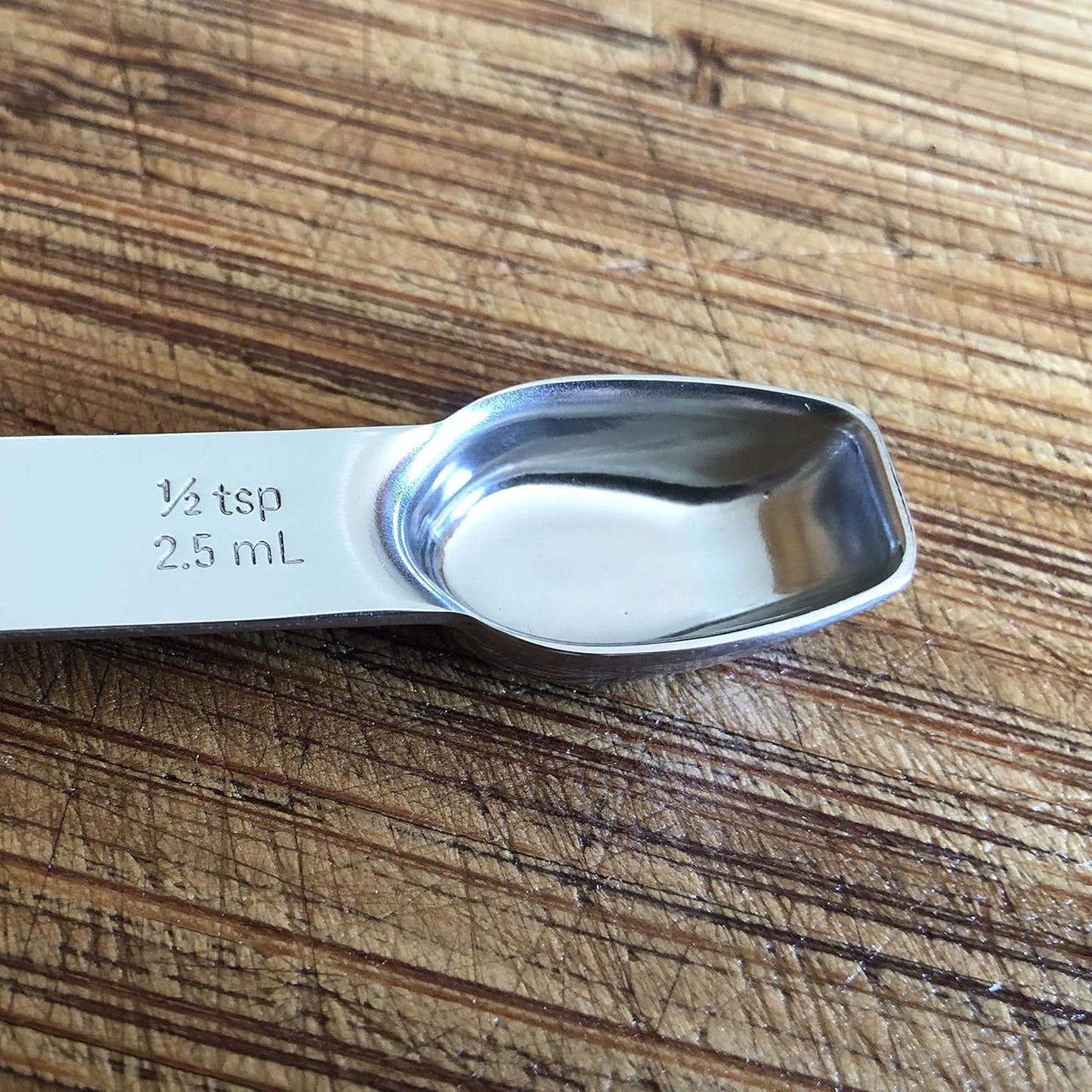 AllSpice Stainless Steel Double Sided Measuring Spoon- Teaspoon and Tablespoon