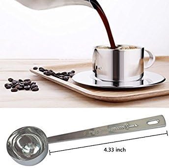 Stainless Steel 1 Tablespoon Measuring Coffee Scoop Spoon, Set of 3