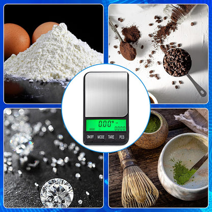 American Weigh Scales Digital Pocket Scale AC Series 1200g x 0.1g | High Precision 0.1g Accuracy Mini Gram Scale for Kitchen, Lab, Jewelry, Coin Scale, Small Digital Gram Scale Portable Travel Scale