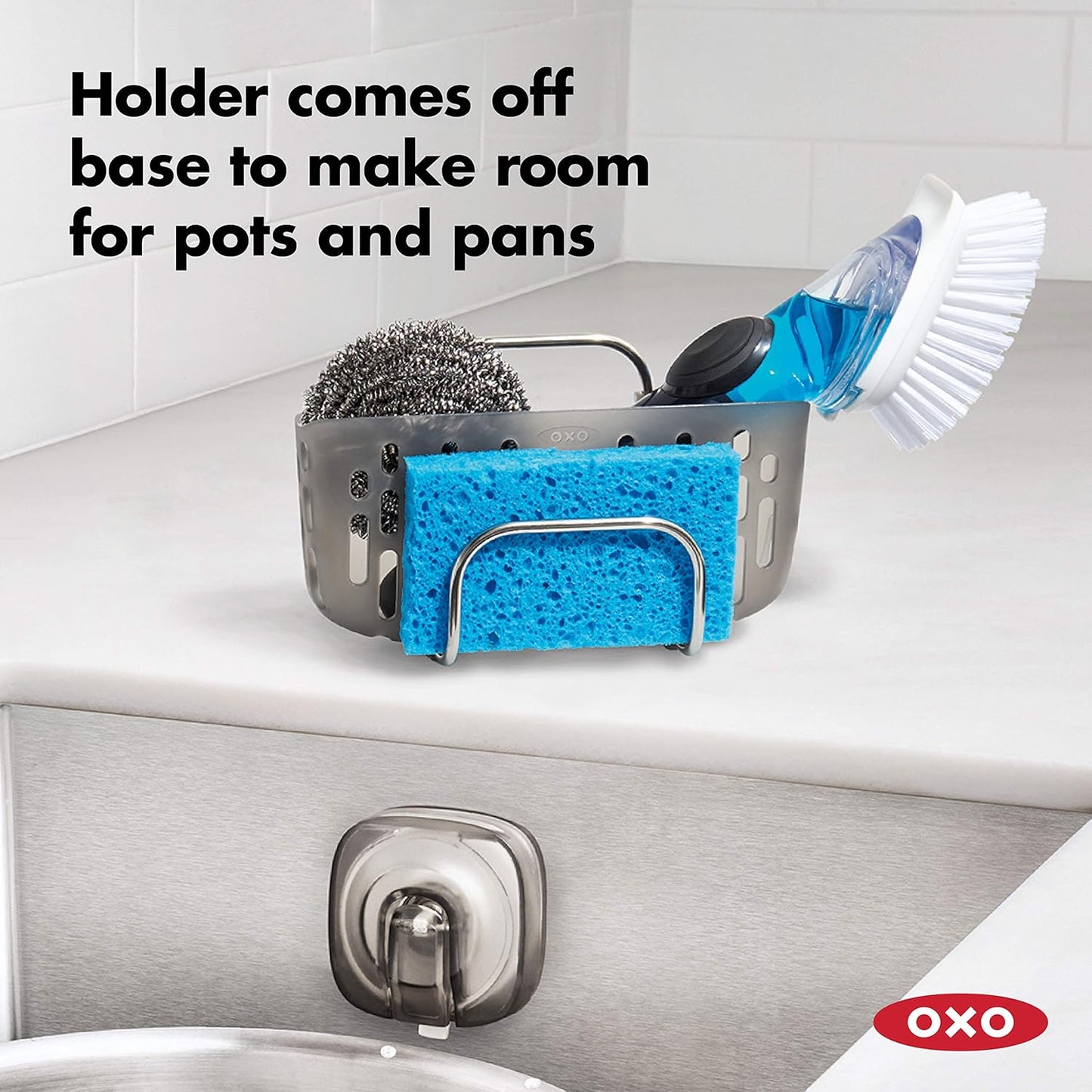 OXO Good Grips Stronghold Suction Sponge Holder