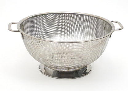 RSVP International Endurance Kitchen Collection Colander Strainer, Mini, Pierced Stainless Steel