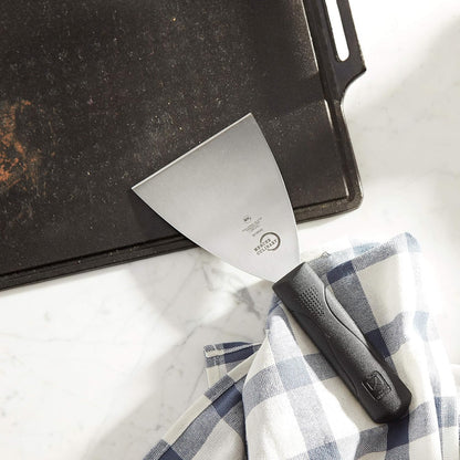 Mercer Culinary Millennia Bench Scraper, 5 7/8 Inch X 3 1/2 Inch Blade, Black Handle