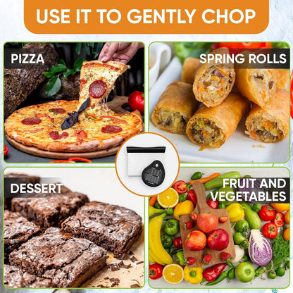 Spring Chef Large Dough Blender & Biscuit Cutter Set, Heavy Duty Stainless Steel Professional Pastry Cutter, Soft Grip, Black