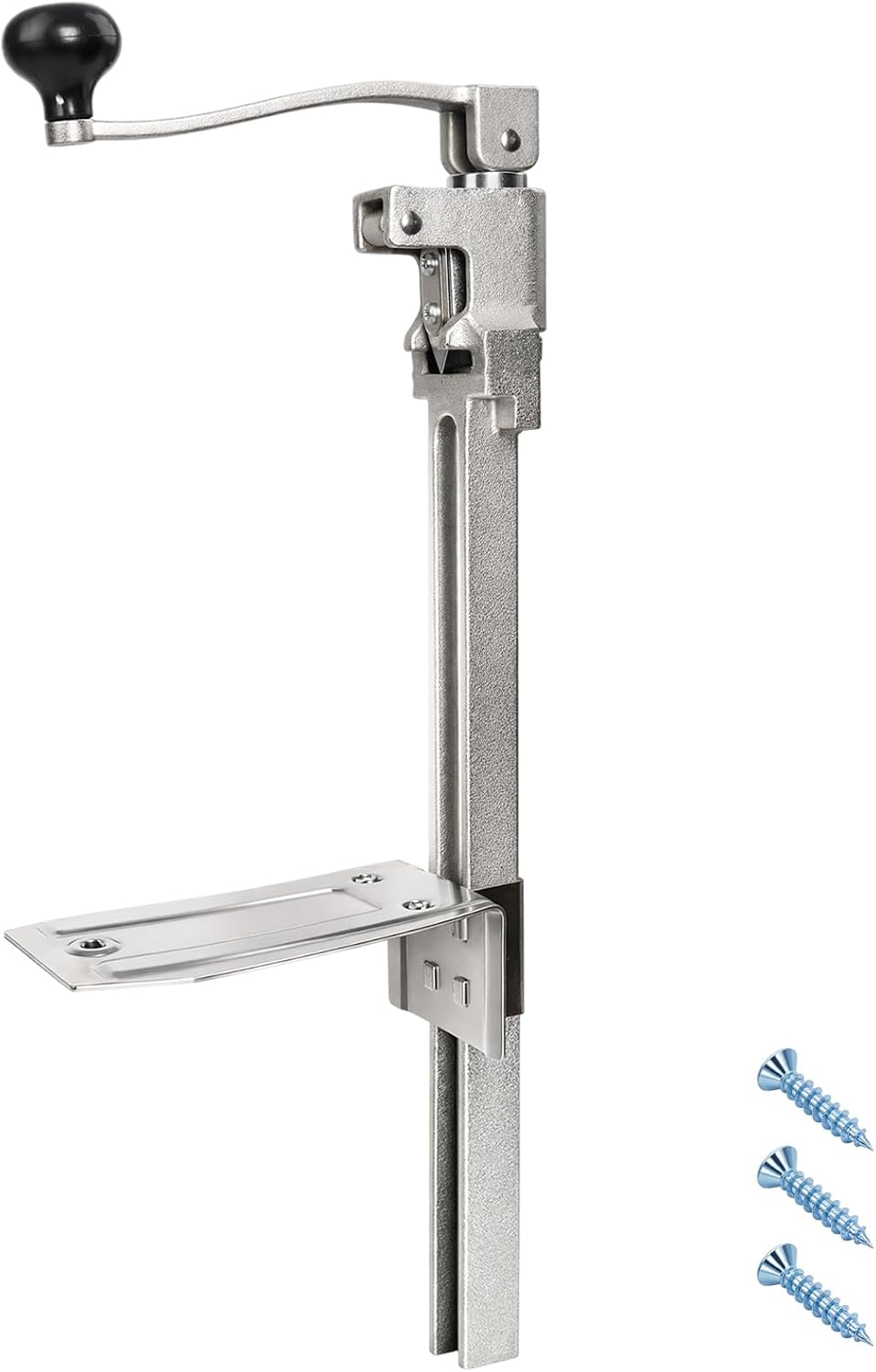 Commercial Can Opener Heavy Duty, Manual Tabletop Can Opener with 2 Blades