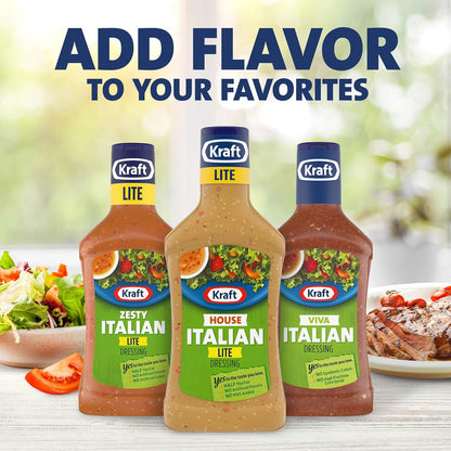 Kraft Zesty Italian Dressing Family Size, 24 fl oz Bottle