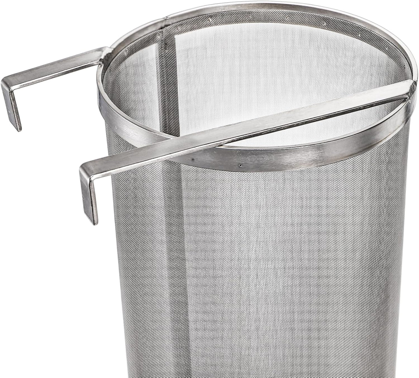 Goaste 6x14 Inch Hop Spider, 300 Micron Mesh Hop Filter, 304 Stainless Steel Hopper Strainer for Home Beer Brewing Kettle, Tea Kettle