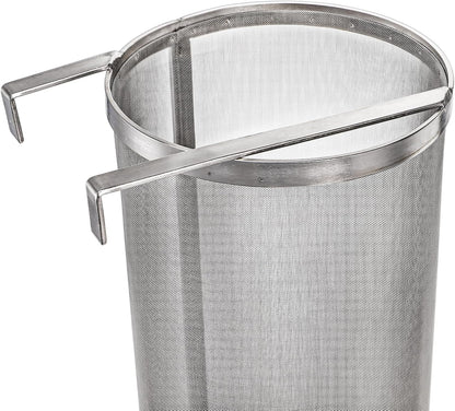 Goaste 6x14 Inch Hop Spider, 300 Micron Mesh Hop Filter, 304 Stainless Steel Hopper Strainer for Home Beer Brewing Kettle, Tea Kettle