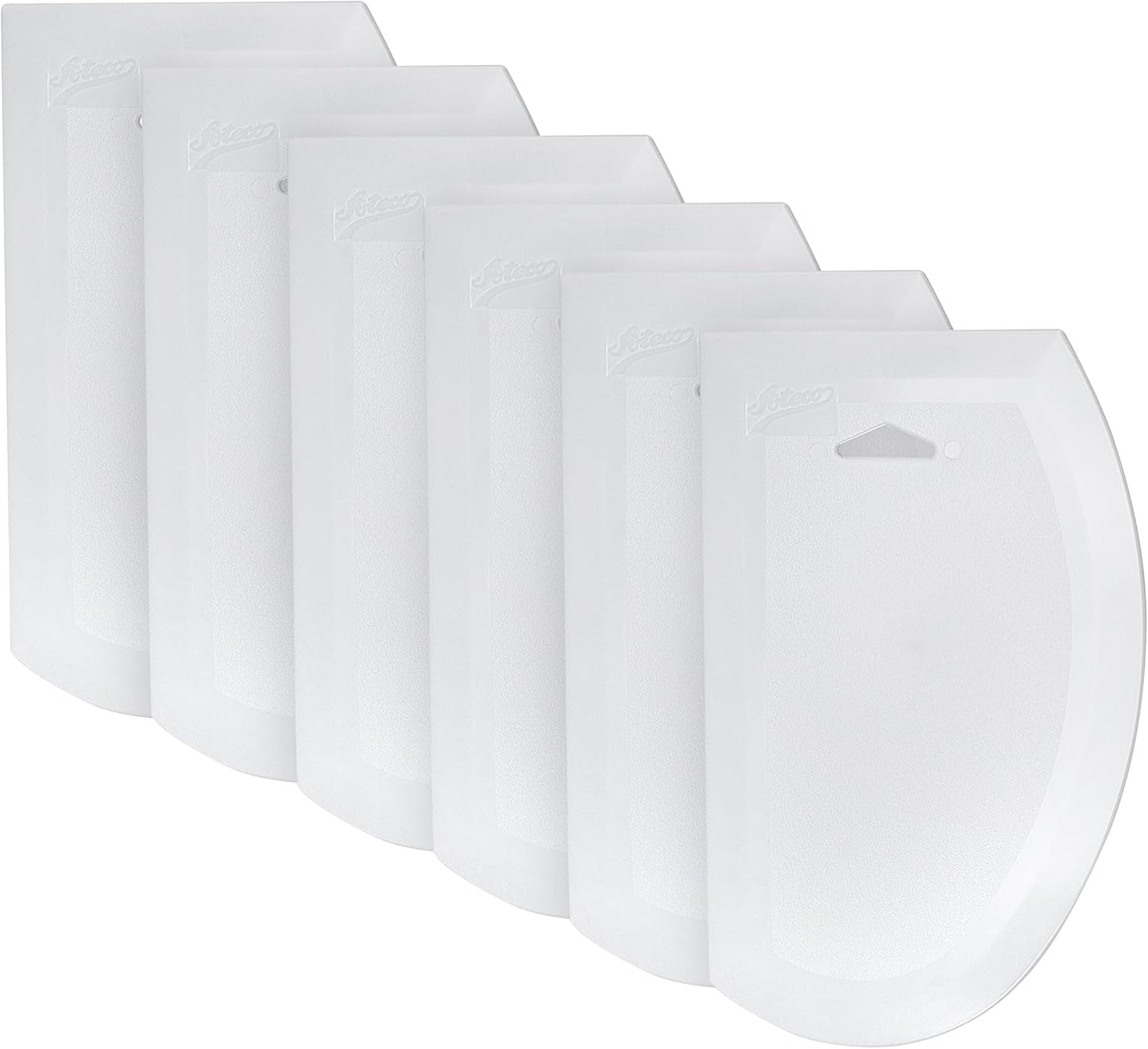 Ateco Large Plastic Bowl Scraper & Icing Smoother , White